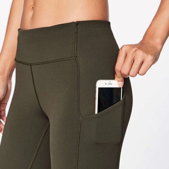 Lululemon Speed Up Crop Pockets Evergreen - Picture 7 of 15